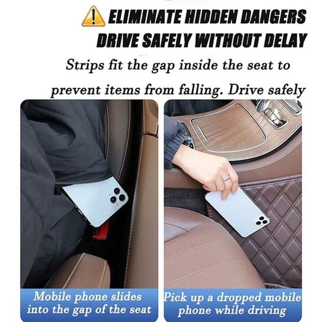 🔥Last Day 50% OFF 🚗 Car Seat Gap Plug with Storage Slot (Custom Logo)